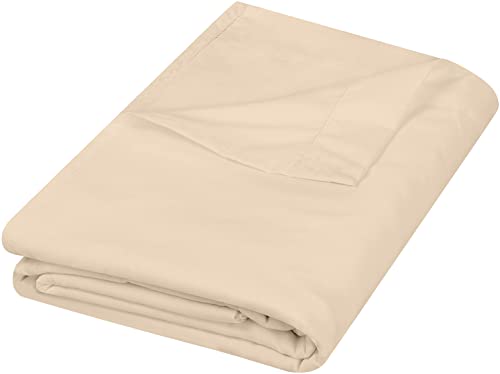 Utopia Bedding Bettlaken, weich gebürstetes Mikrofasergewebe, kein Einlaufen, farbecht, pflegeleicht, nur 1 Bettlaken, Kingsize, Beige von Utopia Bedding