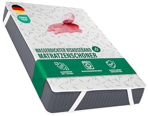 Utopia Bedding Matratzenschoner 120 x 190 x 30 cm Wasserdicht, Weiche Viskose, Mit Elastisch Eckbändern, Oeko-TEX Zertifiziert Matratzenauflage Atmungsaktive, Matratzenschutz von Utopia Bedding