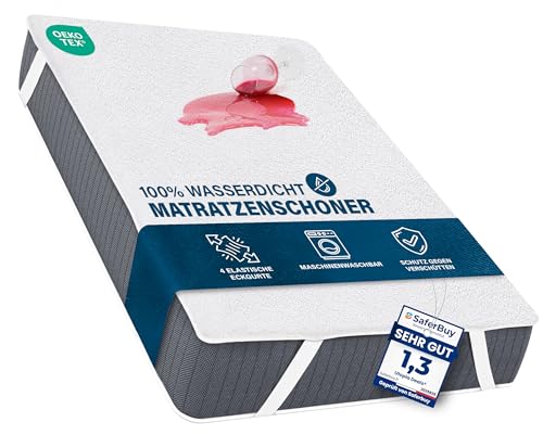 Utopia Bedding Matratzenschoner 80 x 190 cm Wasserdicht, Mit Elastisch Eckbändern, Oeko-TEX Zertifiziert Matratzenauflage Atmungsaktive, Matratzenschutz Weiß von Utopia Bedding