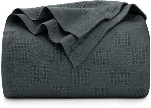 Baumwolle Decke gewebte Baumwolle - Atmungsaktive Decke und Quilt für Bett & Couch/Sofa - Von Utopia Towels (King, Rauchgrau) Baumwolle Decke gewebte Baumwolle - Atmungsaktive Decke und Quilt für Bett & Couch/Sofa - Von Utopia Towels (King, Rauchgrau) von Utopia Bedding