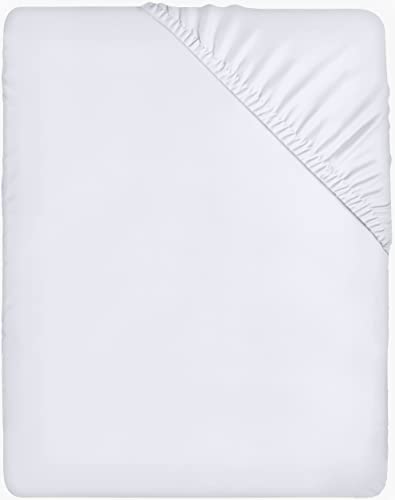 Utopia Bedding - Spannbettlaken 80x200cm - Weiß - Gebürstete Mikrofaser Spannbetttuch - 35 cm Tiefe Tasche von Utopia Bedding