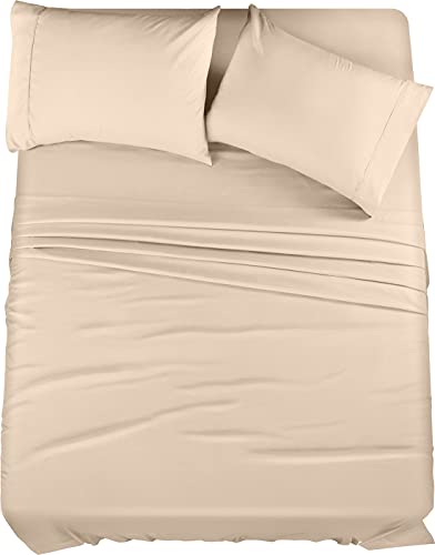 Utopia Betten 4 Mikrofaser Bettwäsche, beige, Queen von Utopia Bedding