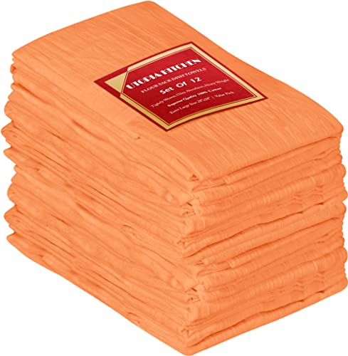Utopia Kitchen Mehlsack-Geschirrtücher, 12 Stück, 71,1 x 71,1 cm, ringgesponnen, 100% Baumwolle, maschinenwaschbar – zum Reinigen und Trocknen – Orange Utopia Kitchen Mehlsack-Geschirrtücher, 12 Stück, 71,1 x 71,1 cm, ringgesponnen, 100% Baumwolle, maschinenwaschbar – zum Reinigen und Trocknen – Orange von Utopia Kitchen