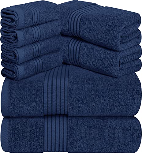 Utopia Handtücher 8-teiliges Handtuch-Set, 700 g/m², 2 Badetücher, 2 Handtücher und 4 Waschlappen, Wedgewood von Utopia Towels