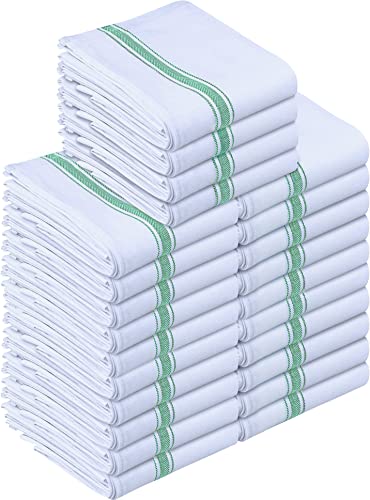 Utopia Towels 200GSM Küchentücher [24er Pack - 38 x 64 cm] Geschirrtücher aus 100% Baumwolle super saugfähig Maschinenwaschbare Geschirrhandtücher (Grün) von Utopia Towels