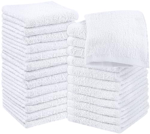 Utopia Towels - 24er Set Seiftücher, 30x30 cm, Washclappen aus 100% Baumwolle, 600g/qm, Weiß von Utopia Towels
