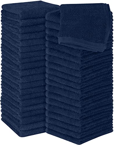 Utopia Towels - 60 Stück Seiftücher, 30x30 cm mit Aufhängeschlaufen, saugfähige Waschlappen zum Abwischen und Reinigen des Gesichts aus 100% Baumwolle (Marineblau) von Utopia Towels