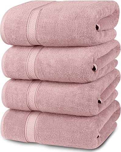 Utopia Towels - Badetücher-Set, Dusty Pink – Premium 600 g/m² 100% ringgesponnene Baumwolle – schnell trocknend, sehr saugfähig, weiche Handtücher, perfekt für den täglichen Gebrauch (4er-Pack) von Utopia Towels