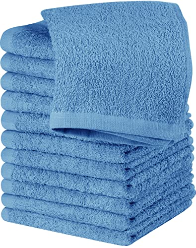 Utopia Towels Baumwoll-Waschlappen-Set – 100% ringgesponnene Baumwolle, hochwertige Flanell-Waschlappen, sehr saugfähig und weich, Fingerspitzen-Handtücher (12 Stück, Electric Blue) von Utopia Towels