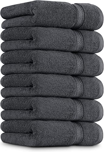 Utopia Towels - Handtücher Set aus Baumwolle - 100% Baumwolle, 41x71 cm - 6er Pack (Grau) von Utopia Towels