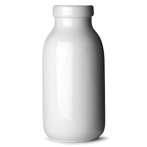 Utopia Titan Mini-Keramik-Milchflasche, 130 ml, Miniatur-Flasche für Getränkpräsentation von Utopia