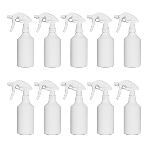 Uttex CHS 3AK Sprühflaschen 10 x 500 ml | Profi Leersprüher aus HDPE | Nachfüllbare Spray Bottles mit Strahl- & Nebel-Funktion | auslaufsicher, spülmaschinenfest, vielseitig einsetzbar von Uttex