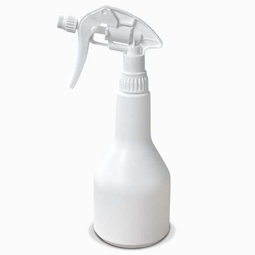 Uttex 1x Leersprüher 500ml chemikalienbeständig mit Canyon CHS 3A Sprühkopf HDPE Flasche in Keulenform Profi Sprühflasche für Reinigung Labor Werkstatt Haushalt nachfüllbar ergonomisch von Uttex