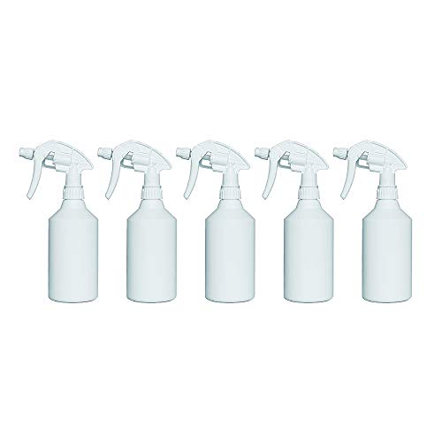 Uttex CHS 3AK Sprühflaschen 5 x 500 ml GL | Profi Leersprüher aus HDPE | Nachfüllbare Spray Bottles mit Strahl- & Nebel-Funktion | auslaufsicher, spülmaschinenfest, vielseitig einsetzbar von Uttex