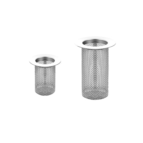 UtySty Abflusssieb für Waschbecken, Haarfänger, Duschabflusssieb, Edelstahl, langer Zylinder, Netzsieb, Siebkorb, Filterfalle für Badezimmer, Waschbecken, Hauswirtschaftsraum, Waschküche, Wohnmobil von UtySty