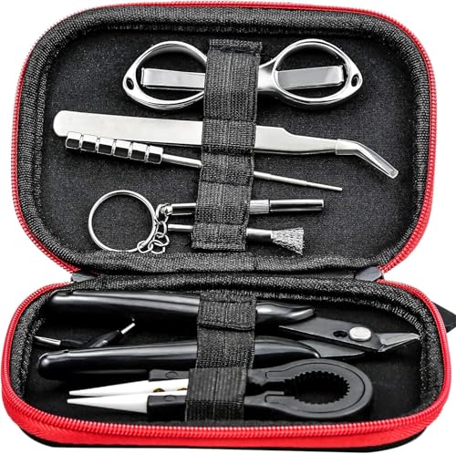 Uumllof Coil Jig Kit DIY Tool Spule Keramik Spule Set Spule antistatische Zange Bastelwerkzeug Keramikzange 8 in 1 Werkzeug Set mit Baumwollschere Drahtwickler Pinzette Schraubendreher Uumllof Coil Jig Kit DIY Tool Spule Keramik Spule Set Spule antistatische Zange Bastelwerkzeug Keramikzange 8 in 1 Werkzeug Set mit Baumwollschere Drahtwickler Pinzette Schraubendreher von Uumllof