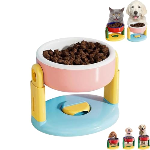 Liftable Suction Cup Pet Bowl,Adjustable Height Food and Water Dish for Cat Dog,Three Levels Adjustable Height,Pet Slow Feeder Bowl for Cats and Dogs,for Small Medium and Large Pets-A Liftable Suction Cup Pet Bowl,Adjustable Height Food and Water Dish for Cat Dog,Three Levels Adjustable Height,Pet Slow Feeder Bowl for Cats and Dogs,for Small Medium and Large Pets-A von Uuxkgu