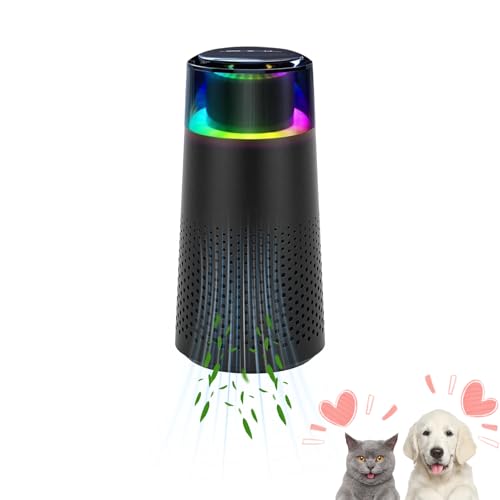 Purrair - Luftreiniger,furfresh - Eliminiere Katzengerüche Auf Autopilot,purrair - Luftreiniger Katzen,Eliminate Cat Odours On Autopilot,Tragbarer Luftreiniger Mit Sieben Farben Und Zwei Gängen-B von Uuxkgu