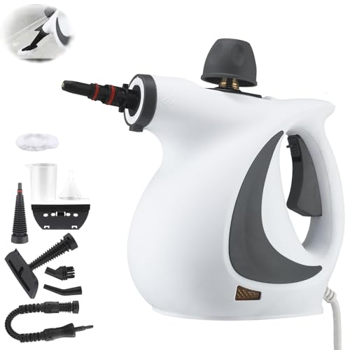 Red Hot Dampfreiniger,Red Hut Steam Cleaner Mobile,handdampfreiniger,red Hut Akku Dampfreiniger Tragbar,3.2 Bar Steam Pressure 1050 W Steam Cleaner for All Floors,Chemical-Free,with 9 Attachments-1set Red Hot Dampfreiniger,Red Hut Steam Cleaner Mobile,handdampfreiniger,red Hut Akku Dampfreiniger Tragbar,3.2 Bar Steam Pressure 1050 W Steam Cleaner for All Floors,Chemical-Free,with 9 Attachments-1set von Uuxkgu