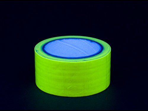 Neontape gelb 50mm x 10m 1 Rolle (0,99€/m) Klebeband Uv aktiv Schwarzlicht Gaffa Neon Tape von Uv-Elements