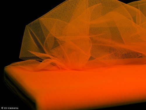 Neontüll 1m - orange (2,99€/m) von Uv-Elements