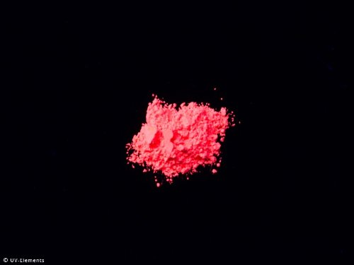 Tagesleuchtpigment 50g - rot - (14€/100g) Schwarzlicht, Farbpigment, UV, Neon von UV-Elements