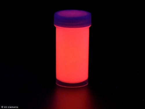 Unsichtbare Leuchtfarbe 50ml - rot von Uv-Elements
