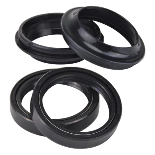 UvEdjOr 45 57 11 Gabel Öl Dichtung Staub Abdeckung Lip Geeignet for GL1800B GL1500C GL1800 F6B 1800 GL1500(2xOil Seal 2xcover) von UvEdjOr