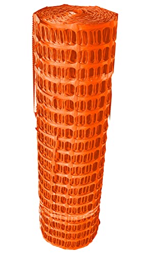 Fangzaun, Bauzaun orange 12,5 kg 50 m Rolle extrem reissfest, Kunststoff Fangzaun - extra schwer - Gitterzaun, Schutzzaun, Warnzaun von UvV