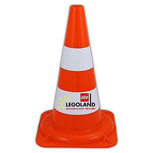 Leitkegel 10 Stück UvV Werbe-Pylonen mit Logo/Text Warnleitkegel Kegel orange weiße Folie (10 Kegel+Logo) von UvV