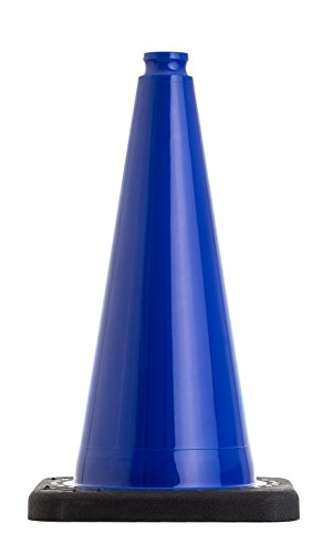 UVV-SHOP Leitkegel, 50 cm Pylone BLAU mit schwarzen Fuss ca. 2,2 kg schwer von UvV