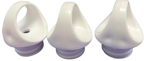 UvV 3 Stück Kettenösen Schrauben für flexible Absperrpoller oder Kettenpfosten Schrauböse (Weiß) von UvV