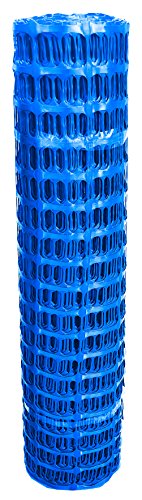 Fangzaun UvV SOLIDO Warnzaun Absperrnetz Bauzaun Kunststoff Rolle 50 x 1m | 7,5kg pro Rolle (Blau) von UvV