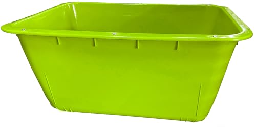 UvV Großbehälter 2. Wahl 200 Liter Hellgrüne/Gelbgrüne Mörtelwanne ohne Kranösen (verzinkte Stahlschiene zur Verstärkung) Fehlfarbe Farbabweichungen (Hellgrün) von UvV