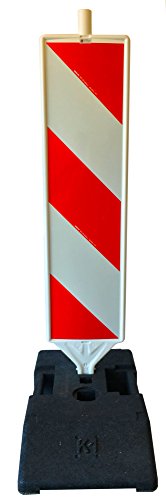 UvV-Reflex UVLB2050 - K1 Fussplatte + Sicherheitsbake, Leitbake, Baustellenbake, Warnbake komplett Set mit Schraffenfolie - Folientyp Klasse RA1 Aufbau A - beidseitig beklebt links-rechtsweisend UvV-Reflex UVLB2050 - K1 Fussplatte + Sicherheitsbake, Leitbake, Baustellenbake, Warnbake komplett Set mit Schraffenfolie - Folientyp Klasse RA1 Aufbau A - beidseitig beklebt links-rechtsweisend von UvV