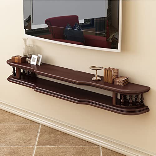 Uvency An Der Wand Montiertes Schwebendes Tv-Regal Aus Holz, Schwebender Tv-Ständer, Tv-Unterhaltungseinheit, Medienkonsole, Große Aufbewahrungs-Tv-Kabine Für Wohnzimmer, Büro/Black Walnut/39In Uvency An Der Wand Montiertes Schwebendes Tv-Regal Aus Holz, Schwebender Tv-Ständer, Tv-Unterhaltungseinheit, Medienkonsole, Große Aufbewahrungs-Tv-Kabine Für Wohnzimmer, Büro/Black Walnut/39In von Uvency
