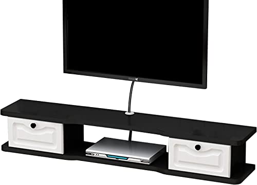 Uvency Schwebende Tv-Konsole, An Der Wand Montierte Medienkonsole, Fernsehständer, Niedriges Brett, Hängender Wandschrank, Hängendes Regal, Wandeinheit. Uvency Schwebende Tv-Konsole, An Der Wand Montierte Medienkonsole, Fernsehständer, Niedriges Brett, Hängender Wandschrank, Hängendes Regal, Wandeinheit. von Uvency