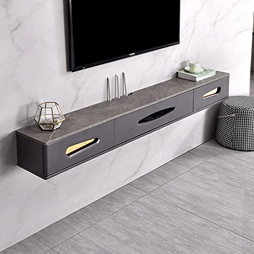 Uvency Schwebender Fernsehschrank, Linienloch-Design, Wandmontage Aus Holz Mit Schubladen, Geeignet Für Familienrestaurants, Hotels, Büros/Grau / 120 cm/Grey/120Cm Uvency Schwebender Fernsehschrank, Linienloch-Design, Wandmontage Aus Holz Mit Schubladen, Geeignet Für Familienrestaurants, Hotels, Büros/Grau / 120 cm/Grey/120Cm von Uvency