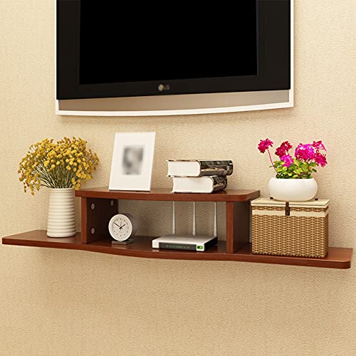 Uvency Schwebender Fernsehschrank, Offener Fernsehschrank, Set-Top-Box, Wandregal, Für Schlafzimmer, Wohnzimmer, Erholungsraum, Büro/Weiß / 80 cm/Walnut/100Cm Uvency Schwebender Fernsehschrank, Offener Fernsehschrank, Set-Top-Box, Wandregal, Für Schlafzimmer, Wohnzimmer, Erholungsraum, Büro/Weiß / 80 cm/Walnut/100Cm von Uvency