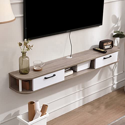 Uvency Schwebender Tv-Schrank, An Der Wand Montierte Holz-Tv-Schränke Mit Kabelführungsloch, Kleines Apartment-Schlafzimmer-Hänge-Tv-Schrank/Weiß/150 cm/Gray/150Cm Uvency Schwebender Tv-Schrank, An Der Wand Montierte Holz-Tv-Schränke Mit Kabelführungsloch, Kleines Apartment-Schlafzimmer-Hänge-Tv-Schrank/Weiß/150 cm/Gray/150Cm von Uvency