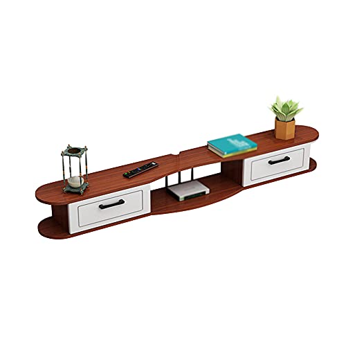 Uvency Schwebender Tv-Ständer, Geschlossene Schranktür, Holz-Set-Top-Boxen, Multimedia-Aufbewahrungsregal, Geeignet Für Erholungsraum, Schlafzimmer, Büro/Schwarz / 100 cm/Teak/100Cm Uvency Schwebender Tv-Ständer, Geschlossene Schranktür, Holz-Set-Top-Boxen, Multimedia-Aufbewahrungsregal, Geeignet Für Erholungsraum, Schlafzimmer, Büro/Schwarz / 100 cm/Teak/100Cm von Uvency