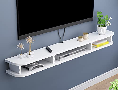 Uvency Schwimmender Tv-Ständer, Wandmontiertes Tv-Regal Mit Kabelloch, Für Storouter Set-Top-Boxen Kabel-Tv-Boxen/Walnuss/140X22X25Cm/White/140 * 22 * 25Cm Uvency Schwimmender Tv-Ständer, Wandmontiertes Tv-Regal Mit Kabelloch, Für Storouter Set-Top-Boxen Kabel-Tv-Boxen/Walnuss/140X22X25Cm/White/140 * 22 * 25Cm von Uvency