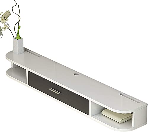 Uvency Tv-Schrank, Tv-Lowboard, Schwebende Regale, An Der Wand Montierte Tv-Medienkonsole, 80/100/120/140/160 cm Vierfarbiges Panel, Modernes Schwebendes Tv-Ständerregal, Für Wohnzimmer Und Schlafzimm von Uvency