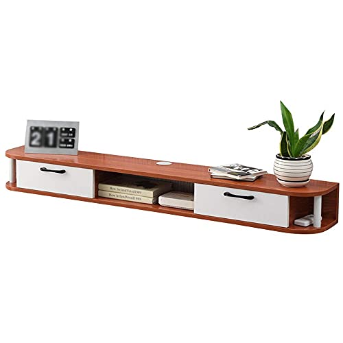 Uvency Tv-Schrank Wandmontierte Medienkonsole Schwebende Trennwand Tv-Hintergrund Wandregal Große Kapazität Viel Stauraum Praktisches Design/Weiß/120X24X16Cm/D/150 * 24 * 16Cm Uvency Tv-Schrank Wandmontierte Medienkonsole Schwebende Trennwand Tv-Hintergrund Wandregal Große Kapazität Viel Stauraum Praktisches Design/Weiß/120X24X16Cm/D/150 * 24 * 16Cm von Uvency