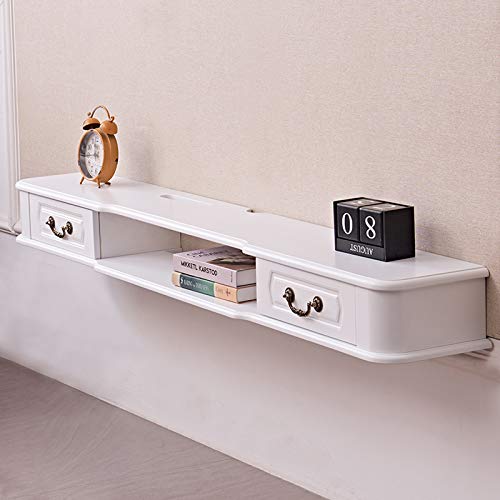 Uvency Wandregal Schwebendes Regal Wandmontierter Tv-Schrank Set-Top-Box Router Trophy Projektor Cd Dvds Multimedia-Aufbewahrungsregal Tv-Regal Tv-Konsole Hängender Wandschrank Mit Schublade/White_1 Uvency Wandregal Schwebendes Regal Wandmontierter Tv-Schrank Set-Top-Box Router Trophy Projektor Cd Dvds Multimedia-Aufbewahrungsregal Tv-Regal Tv-Konsole Hängender Wandschrank Mit Schublade/White_1 von Uvency