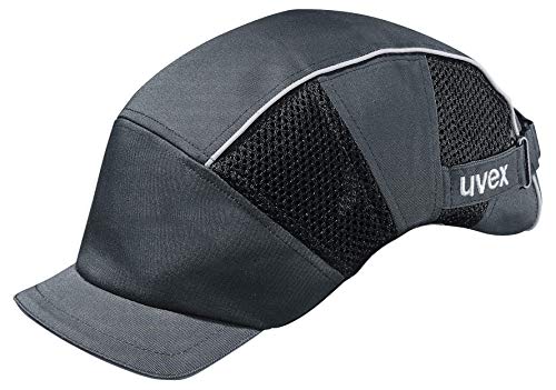 Uvex U-Cap Premium Anstoßkappe - Kopfschutz-Kappe im Armadillo-Design - mit Kurzem Schirm und Hartschale von Uvex