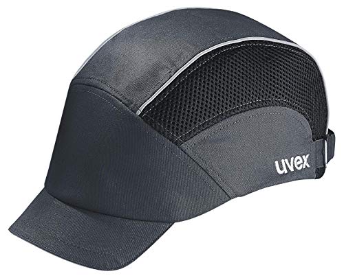 Uvex U-Cap Premium Anstoßkappe - Kopfschutz-Kappe im Sport-Design - mit Kurzem Schirm und Hartschale von Uvex