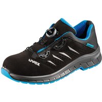 Uvex - 6938 6938242 Sicherheitshalbschuh S1P Schuhgröße (eu): 42 Schwarz/Blau 1 Paar von Uvex