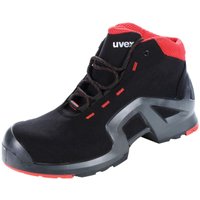 [NEUWERTIG] B-Ware Uvex Schnürstiefel Sicherheitsschuh Arbeitsschuhe Schwarz Rot S3 Größe 41 von Uvex