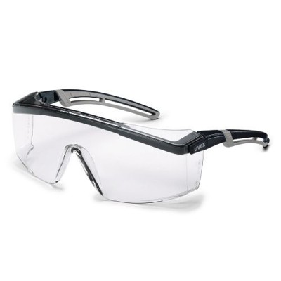 Schutzbrille astrospec 2.0 supravision plus farbl schwarz/grau von Uvex
